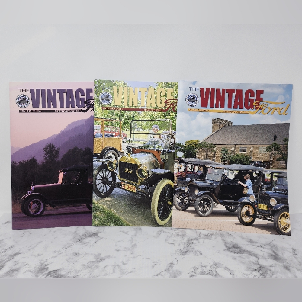 The Vintage Ford Magazine Lot Of 3